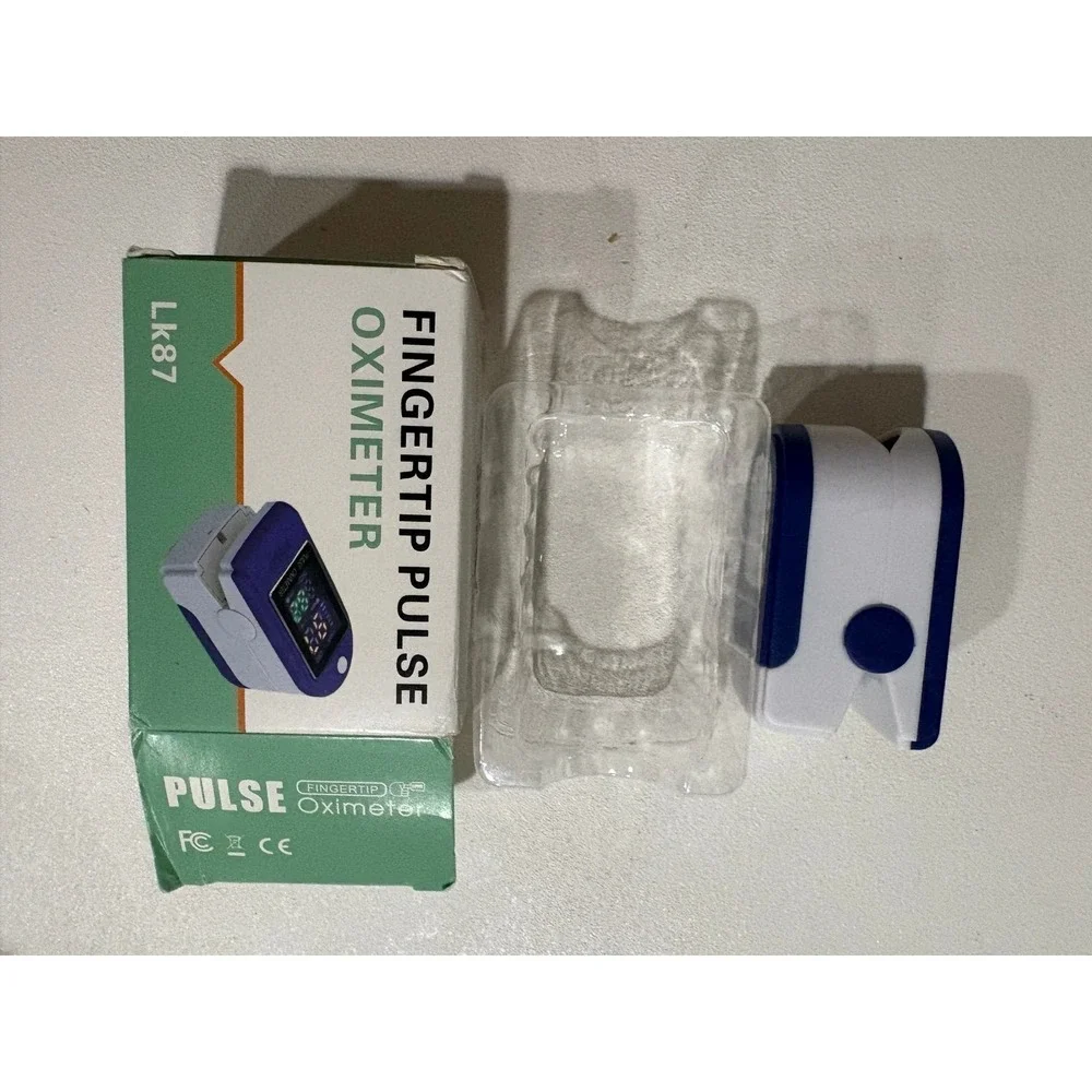 Fingertip Pulse Oximeter SpO2 Blood Oxygen Saturation Monitor LK87 - Blue - New‎